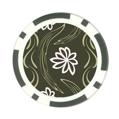 Folk Flowers Print Floral Pattern Ethnic Art Poker Chip Card Guard (10 Pack) by Eskimos