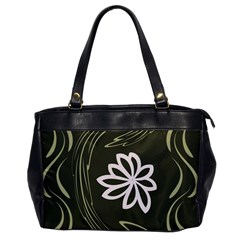 Folk Flowers Print Floral Pattern Ethnic Art Oversize Office Handbag by Eskimos