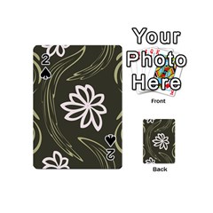 Folk Flowers Print Floral Pattern Ethnic Art Playing Cards 54 Designs (mini) by Eskimos