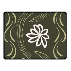 Folk Flowers Print Floral Pattern Ethnic Art Double Sided Fleece Blanket (small)  by Eskimos