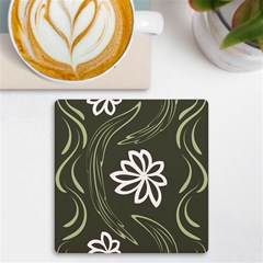 Folk Flowers Print Floral Pattern Ethnic Art Uv Print Square Tile Coaster 