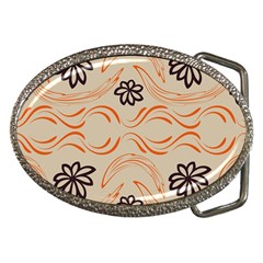 Folk Flowers Print Floral Pattern Ethnic Art Belt Buckles by Eskimos