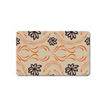 Folk flowers print Floral pattern Ethnic art Magnet (Name Card) Front