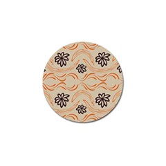 Folk Flowers Print Floral Pattern Ethnic Art Golf Ball Marker (10 Pack) by Eskimos