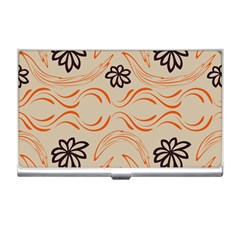 Folk Flowers Print Floral Pattern Ethnic Art Business Card Holder by Eskimos