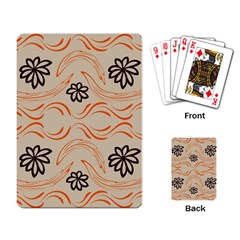 Folk Flowers Print Floral Pattern Ethnic Art Playing Cards Single Design (rectangle) by Eskimos