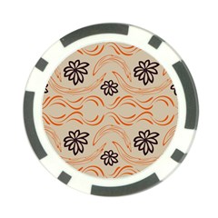 Folk Flowers Print Floral Pattern Ethnic Art Poker Chip Card Guard by Eskimos