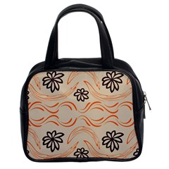 Folk Flowers Print Floral Pattern Ethnic Art Classic Handbag (two Sides) by Eskimos