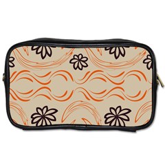 Folk Flowers Print Floral Pattern Ethnic Art Toiletries Bag (two Sides) by Eskimos