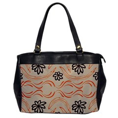 Folk Flowers Print Floral Pattern Ethnic Art Oversize Office Handbag by Eskimos