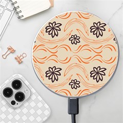 Folk Flowers Print Floral Pattern Ethnic Art Wireless Charger by Eskimos