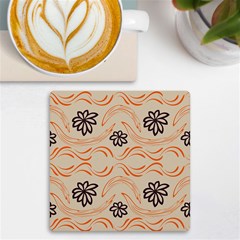 Folk Flowers Print Floral Pattern Ethnic Art Uv Print Square Tile Coaster 