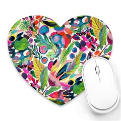 Floral Heart Mousepads by Sparkle