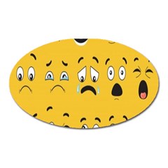 Emojis Oval Magnet by Sparkle