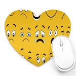 Emojis Heart Mousepads Front