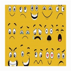 Emojis Medium Glasses Cloth (2 Sides) by Sparkle