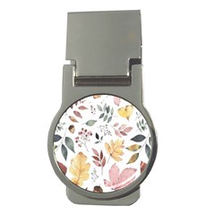 Flowers Pattern Money Clips (Round) 