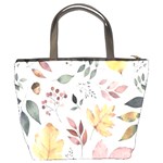 Flowers Pattern Bucket Bag Back