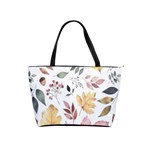 Flowers Pattern Classic Shoulder Handbag Front