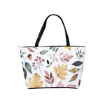 Flowers Pattern Classic Shoulder Handbag Back