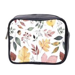 Flowers Pattern Mini Toiletries Bag (Two Sides)