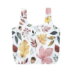 Flowers Pattern Full Print Recycle Bag (M)