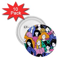 Women 1 75  Buttons (10 Pack) by Sparkle