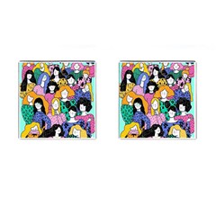 Women Cufflinks (square) by Sparkle