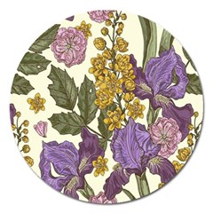 Spring Floral Magnet 5  (round) by Sparkle