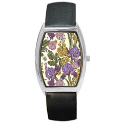 Spring Floral Barrel Style Metal Watch by Sparkle