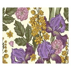 Spring Floral Double Sided Flano Blanket (small)  by Sparkle