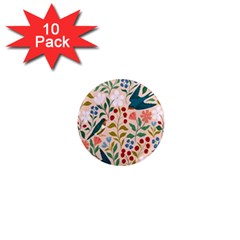 Floral 1  Mini Magnet (10 Pack)  by Sparkle