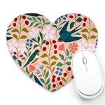 Floral Heart Mousepads Front