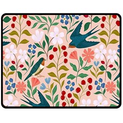 Floral Fleece Blanket (medium)  by Sparkle