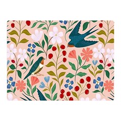 Floral Double Sided Flano Blanket (mini)  by Sparkle