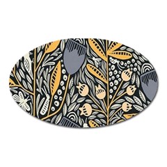 Floral Oval Magnet