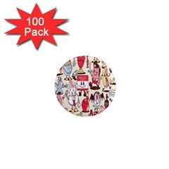 Retro Food 1  Mini Magnets (100 Pack)  by Sparkle