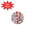 Retro Food 1  Mini Magnets (100 pack)  Front