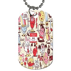 Retro Food Dog Tag (one Side) by Sparkle