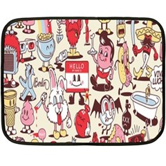 Retro Food Fleece Blanket (mini) by Sparkle