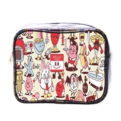 Retro Food Mini Toiletries Bag (one Side) by Sparkle