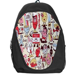 Retro Food Backpack Bag by Sparkle