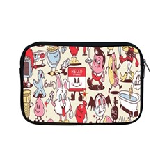 Retro Food Apple Ipad Mini Zipper Cases by Sparkle