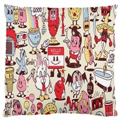 Retro Food Standard Flano Cushion Case (one Side) by Sparkle