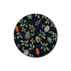 Nature With Bugs Rubber Round Coaster (4 Pack) by Sparkle