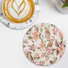 Floral Uv Print Round Tile Coaster