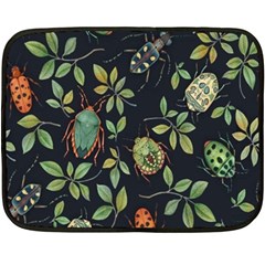 Nature With Bugs Double Sided Fleece Blanket (mini)  by Sparkle