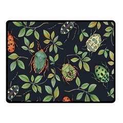 Nature With Bugs Fleece Blanket (small) by Sparkle