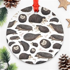 Hedgehog Ornament (round) by Sparkle