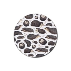 Hedgehog Rubber Coaster (round) by Sparkle